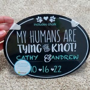 Getting married chalkboard